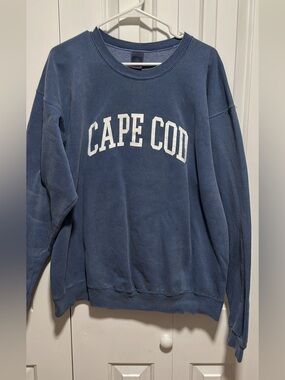 (USED) Cape Cod Washed Blue Crewneck Sweatshirt - Size XL